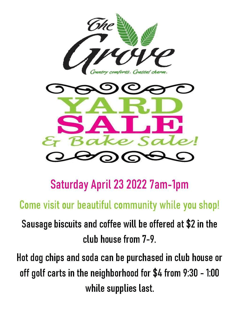 grove yard sale